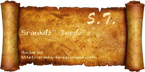 Srankó Teréz névjegykártya