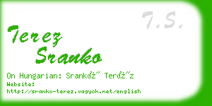 terez sranko business card